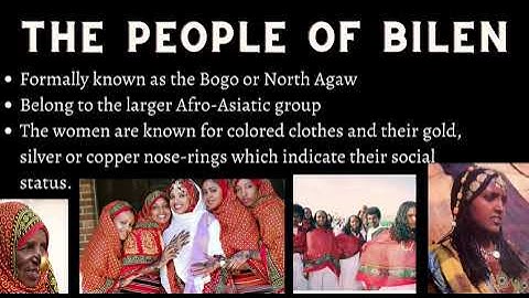 The people of BILEN, Eritrea.