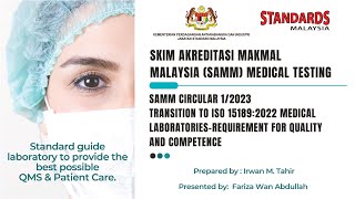 Information Webinar: Transition to ISO 15189:2022 Medical Laboratories – Requirements for Quality and Competence News