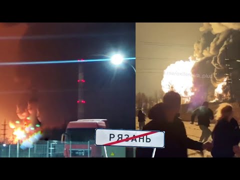 Рязань: "СИЛЬНО ГОРИТ" Ново-Рязанская ТЭЦ и НПЗ Роснефти! Рязанцы неприятно удивлены "задымлением"!