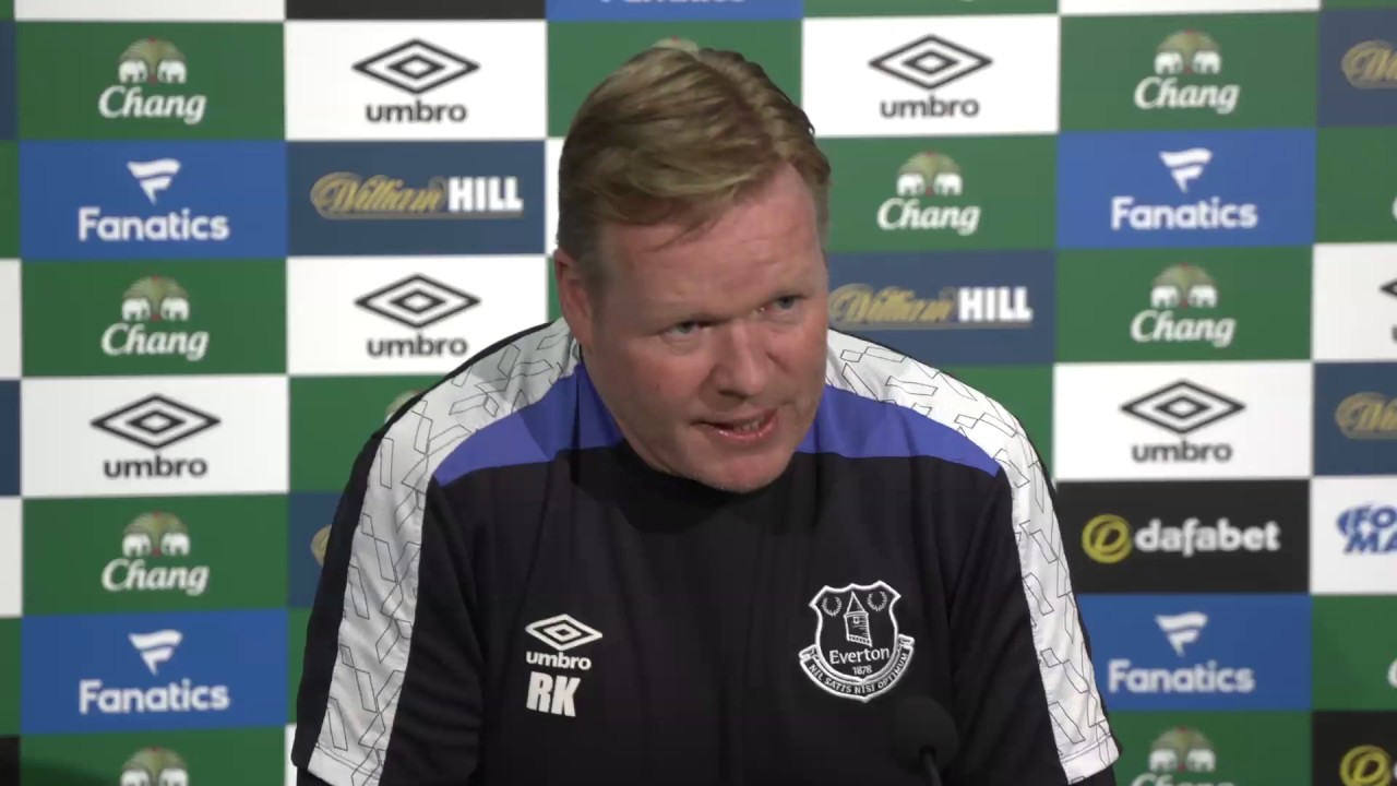 Ronald Koeman's pre-Liverpool press conference goodison park tour