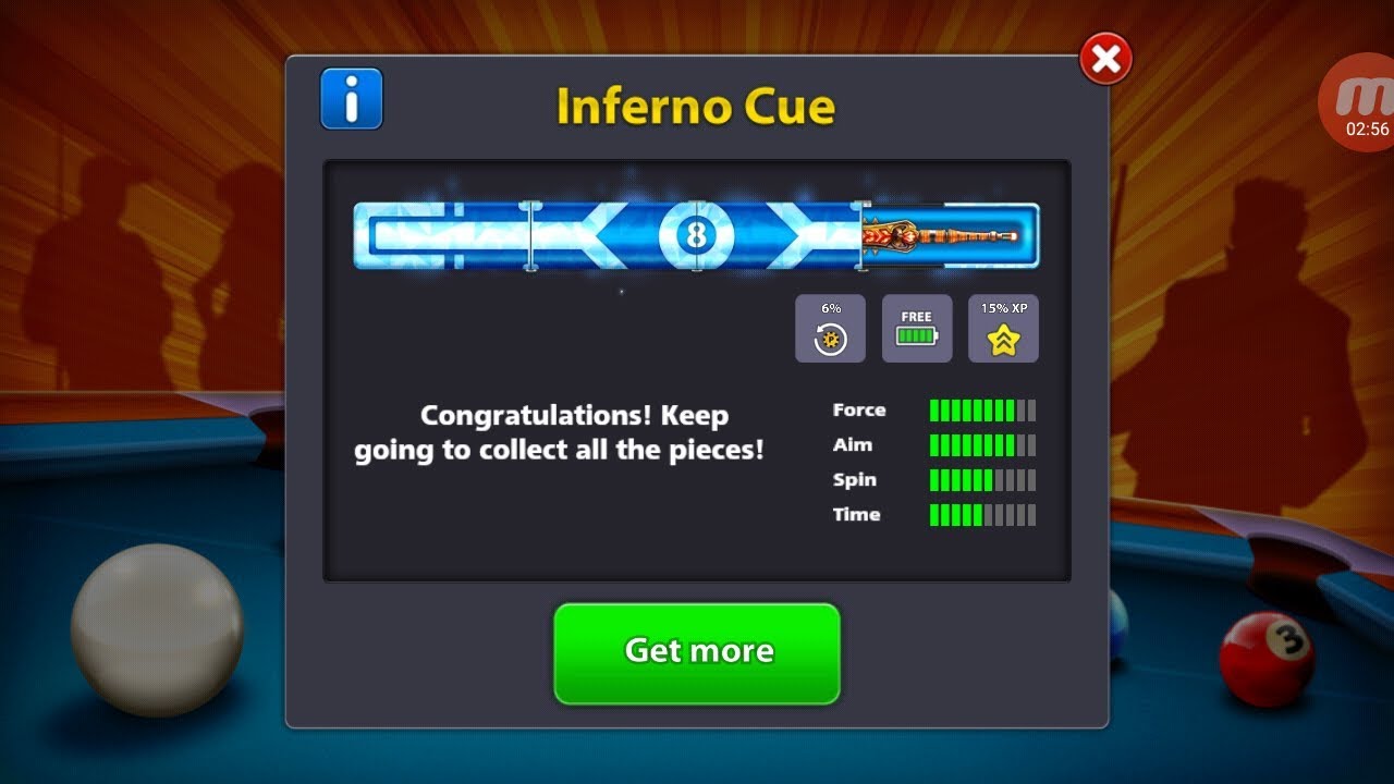 Complete Step to Win Happy Holiday Quest and get INFERNO CUE piece