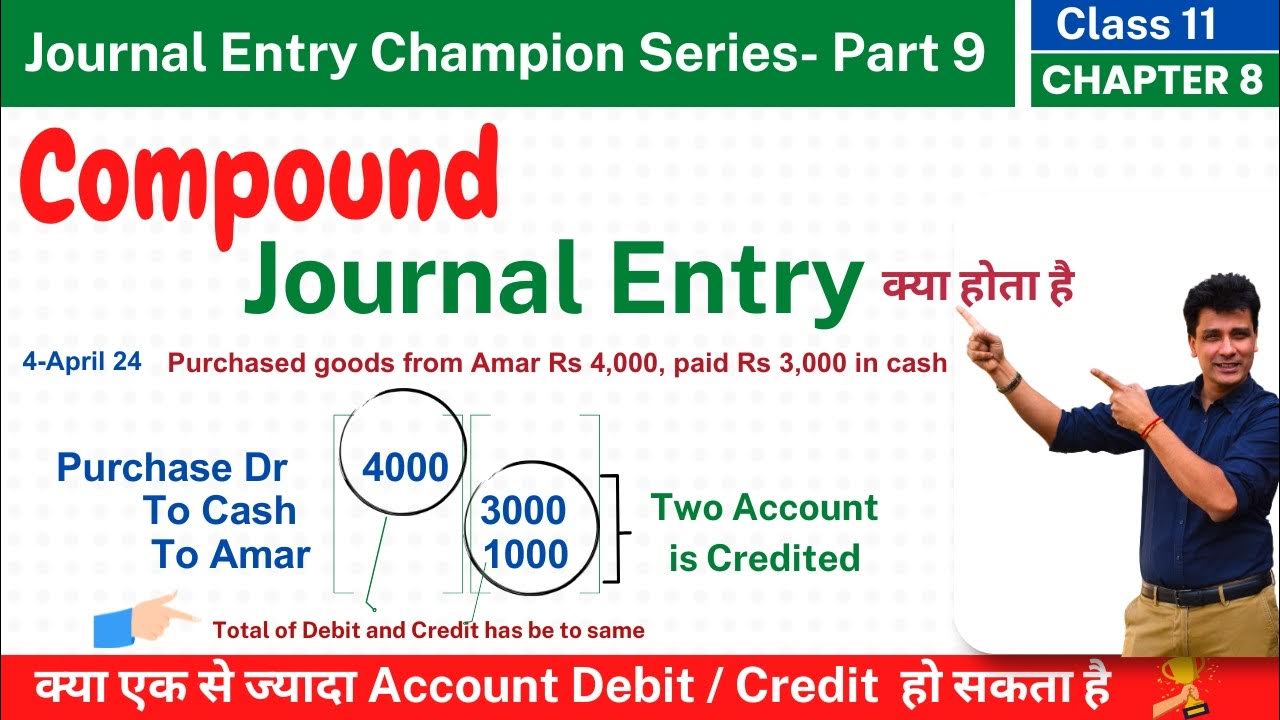 Compound Journal Entry Rules of Debit & Credit Journal Entries