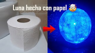 Luna hecha con papel FÁCIL Y RÁPIDO ☪️🤩