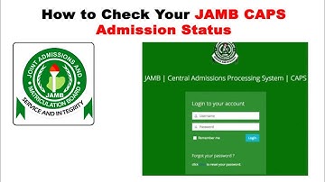 How to Check Your JAMB CAPS Admission Status