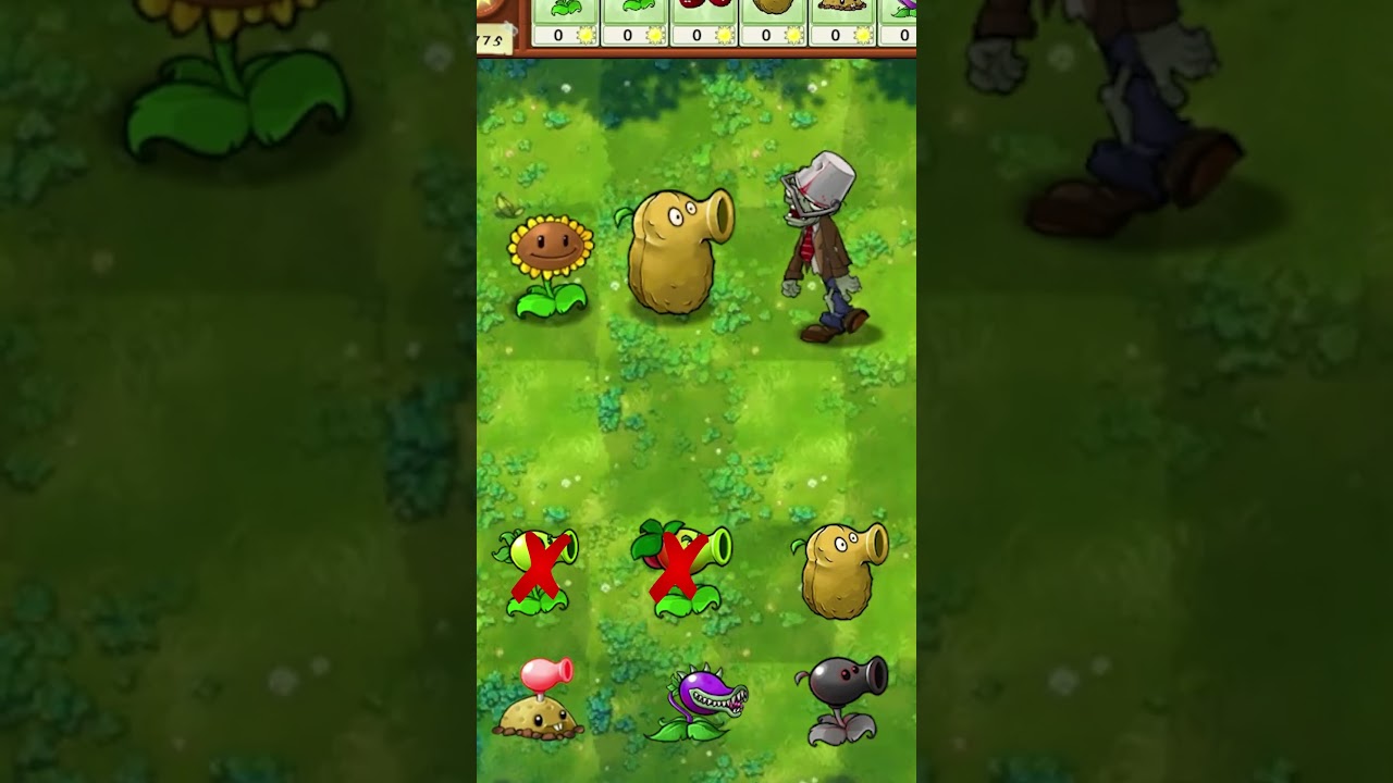 Which Peashooter can defend the lawn against a Buckethead 