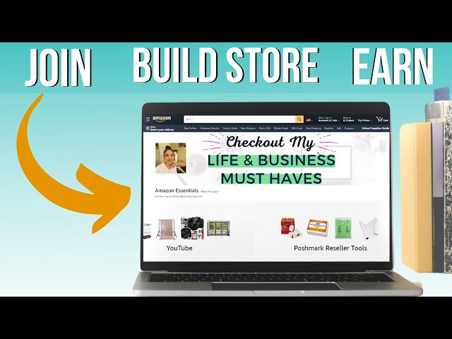 Here's how to create an  Storefront and earn commission