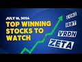 TOP CHARTS OF THE DAY FOR 7/15/24 – $CORZ $IRBT $VRDN $ZETA
