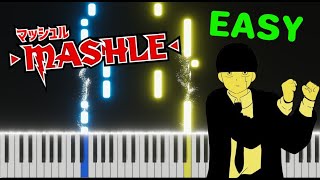 Bling-Bang-Bang-Born - EASY Free Piano Sheet - Mashle Season 2 OP