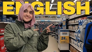 Learn REAL ENGLISH while SHOPPING - Comprehensible Input *Subtitles*