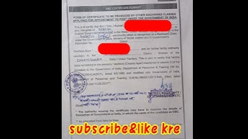 railway formatमे obc सर्टिफिकेट ऐसे बनता है देख लो||obc certificate in railway format#viral #shorts