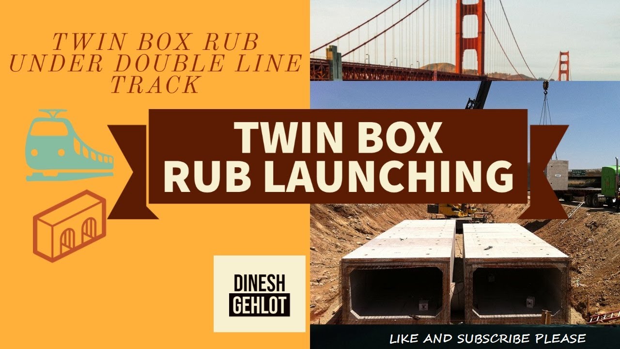 Launching of Twin Box in Double line track in Railway - YouTube