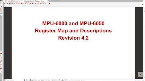 STM32 ile Sensör Kütüphaneleri Geliştirme Kursu! - MPU6050 Datasheet İncelemesi (Demo Video)