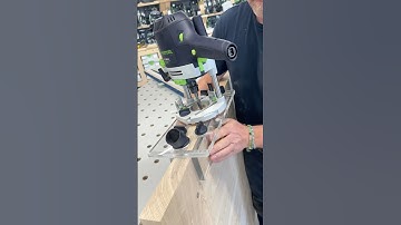 Grabbed the ​⁠@festool-canada OF 1400 router and OF-FH guide to cut some edge mortises