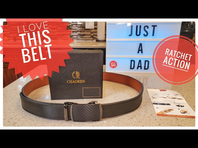 #1 Best Belt I Have Ever Owned!!  Review CHAOREN Ratchet Belt    I LOVE IT!!! class=