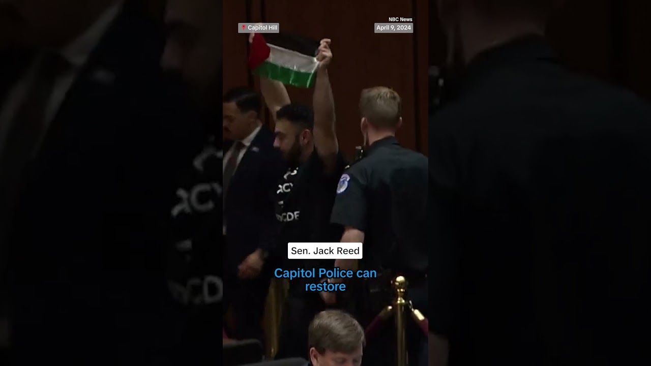 Pro-Palestinian protester interrupts Senate hearing on DOD budget