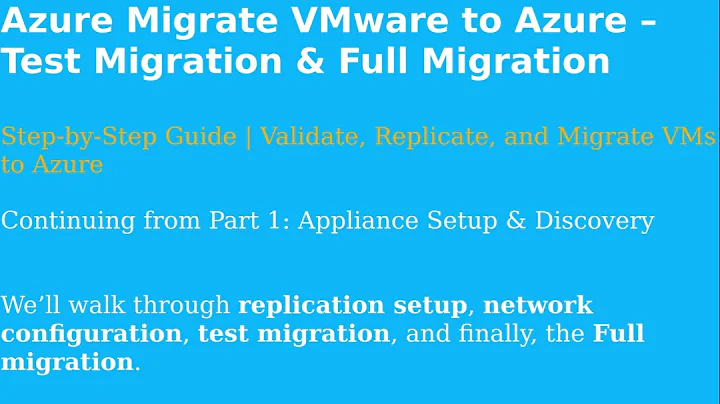VMware to Azure Migration | Assessment, Replication & Test Migration | Azure Migrate Part 2