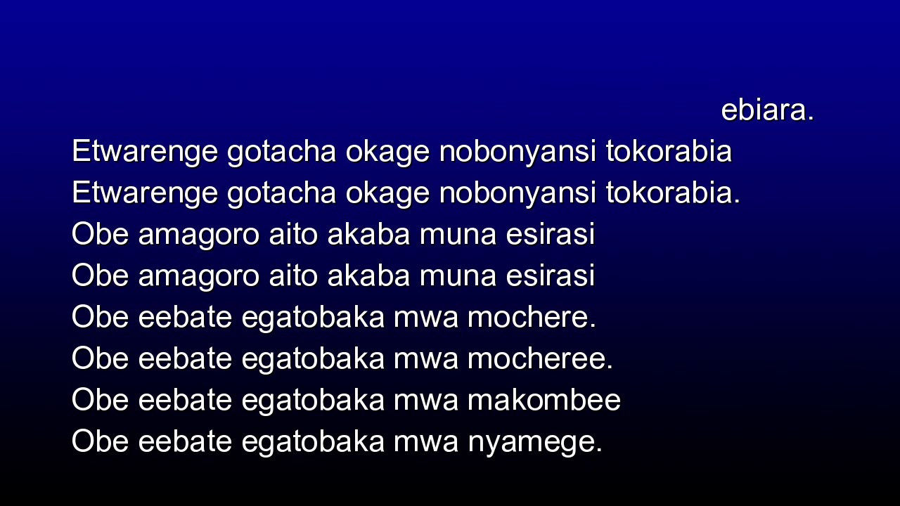 Amangana ngochenchiare Lyrics by Rodgers Mosoti