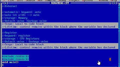 Storage Classes in C