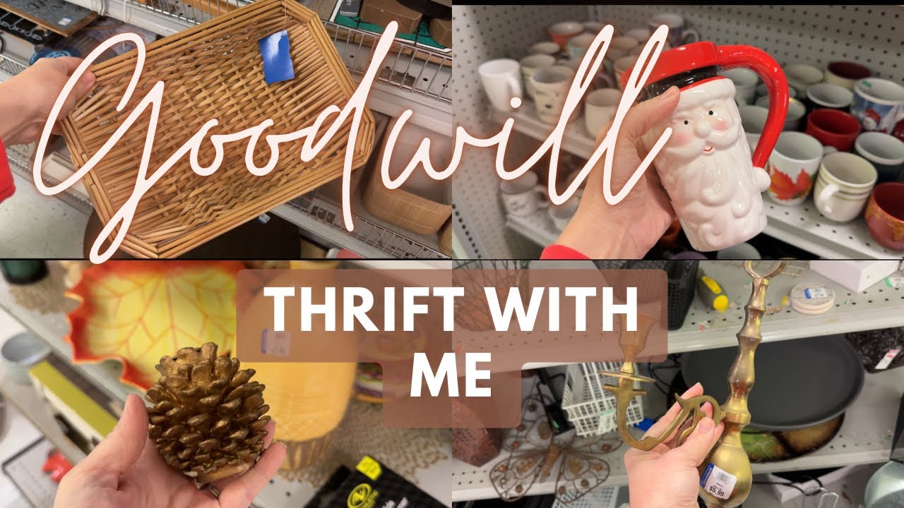 GOODWILL THRIFT WITH ME | Home Decor Thrifting + Haul - YouTube