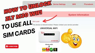 ZLT M30 WiFi Convert to Support All Sim Cards ; MTN ✅️ ETISALAT✅️ GLO✅️  AIRTEL✅️ 💯 DONE #ZLT #M30
