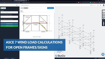 ASCE 7 Wind Load Calculation Examples for Open Frames/Signs