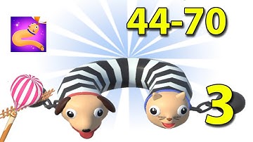 Cat&Dog 3D - Walkthrough Part 3 All Levels 44- 70 Max Level (Android, iOS) Gameplay Solution