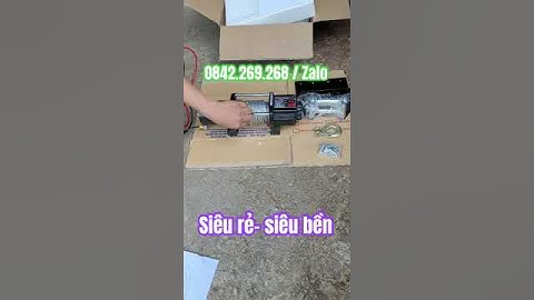 Test tời điện ắc quy 5000lbs.Tời điện 12V.Tời điện 24V.Tời điện ắc quy siêu rẻ.Tời kéo xe 12V