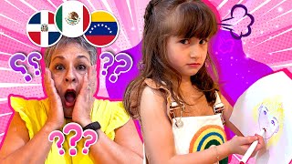 Dibuja las palabras locas 🤪 | videos divertidos para niños | Saritah Bebe