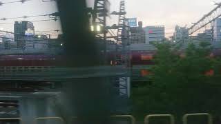 8月12日 E531系 グリーン車2階席 品川駅到着