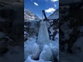 winter Vibes ❄️ zojila pass waterfall shataan nallaha #natural #mountains #nature
