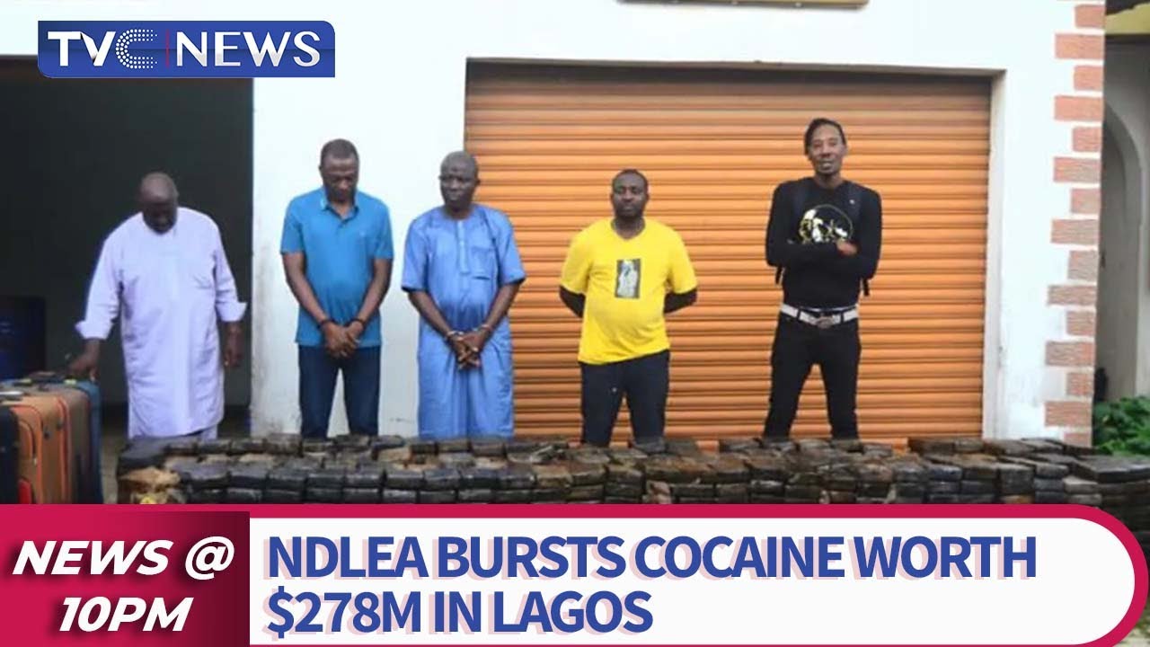NDLEA Bursts Cocaine Worth $278m In Lagos - YouTube