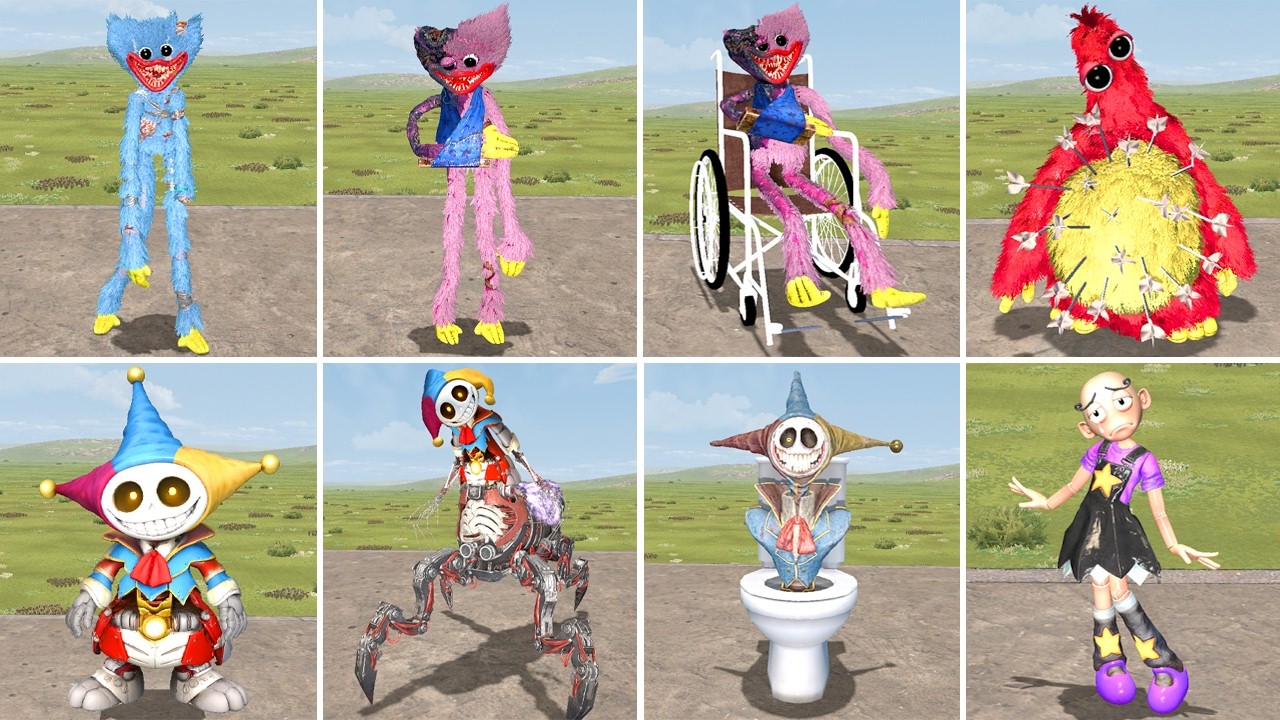 Surviving ALL CHAPTER 5 Characters Poppy Playtime in Garry's Mod - YouTube
