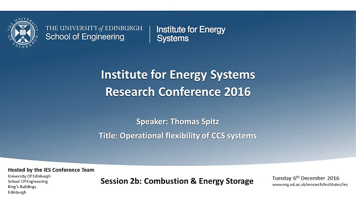 Operational flexibility of CCS systems - Thomas Sp...