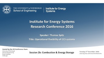 Operational flexibility of CCS systems - Thomas Spitz