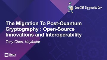 The Migration To Post-Quantum Cryptography : Open-Source Innovations and Interoperabili... Tony Chen