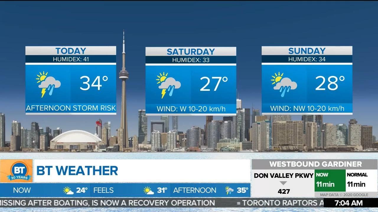 Day 9 of more than 30 C temperatures in the GTA - YouTube