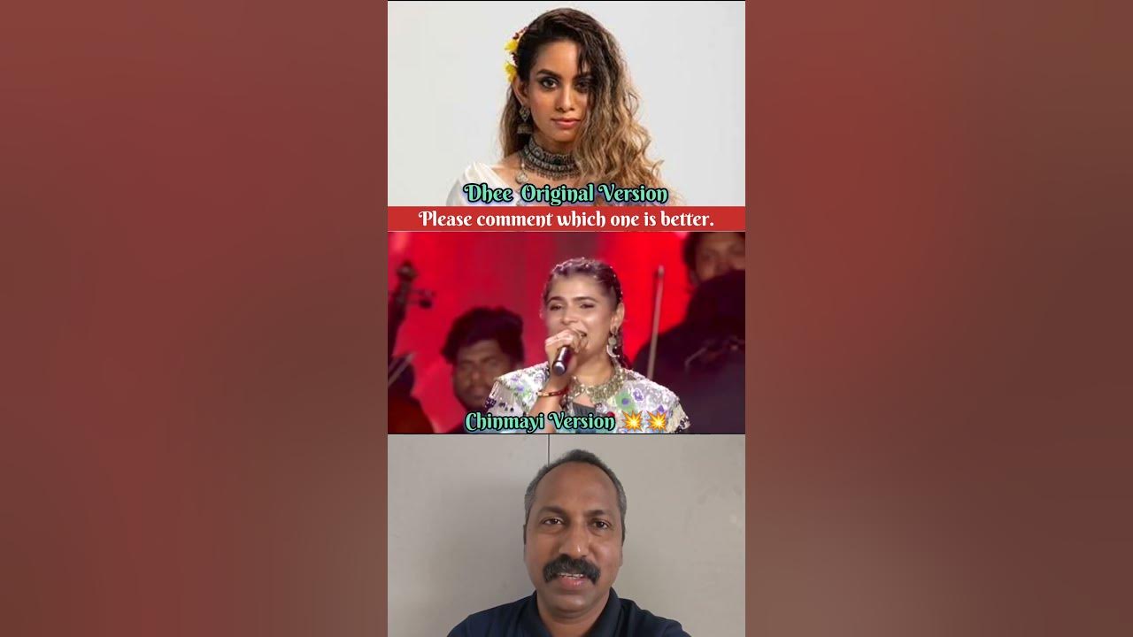 Muththa Mazhai / Dhee VS Chinmayi 💥💥💥. #shortsfeed #muththamazhai