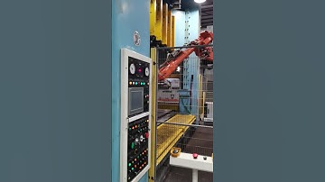 Check out Assembly Line Robots Stamping Car Parts #shorts