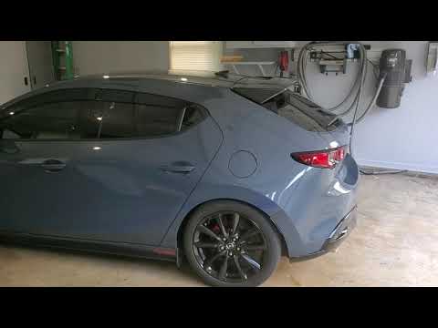 Mazda 3 Window vent shades and Roof Spoiler added to 2019 GT Sorta DIY install