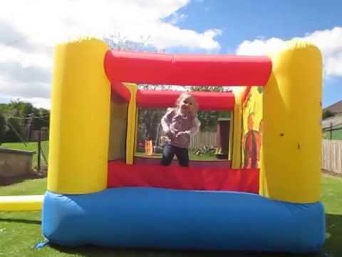 Eva on bouncy castle