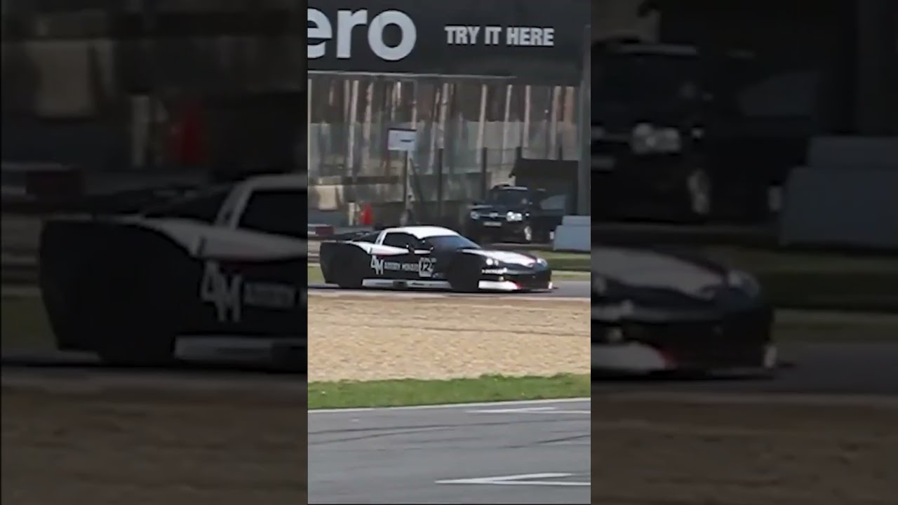 DEMONIC sounding Corvette C6 R race car #shorts #cars #corvette