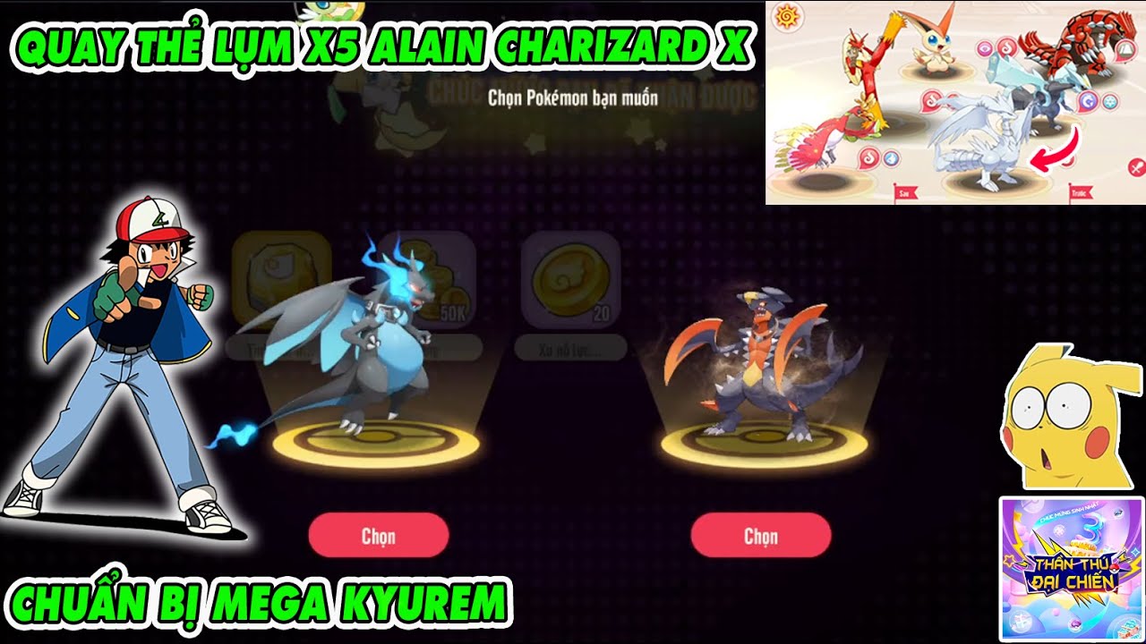 THẦN THÚ ĐẠI CHIẾN : XẢ KC LẬT THẺ - CHUẨN BỊ LÊN KYUREM HOÀN THIỆN TEAM LỬA