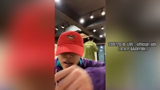 200720 IG LIVE : official_jdh [ B.A.P DAEHYUN ]
