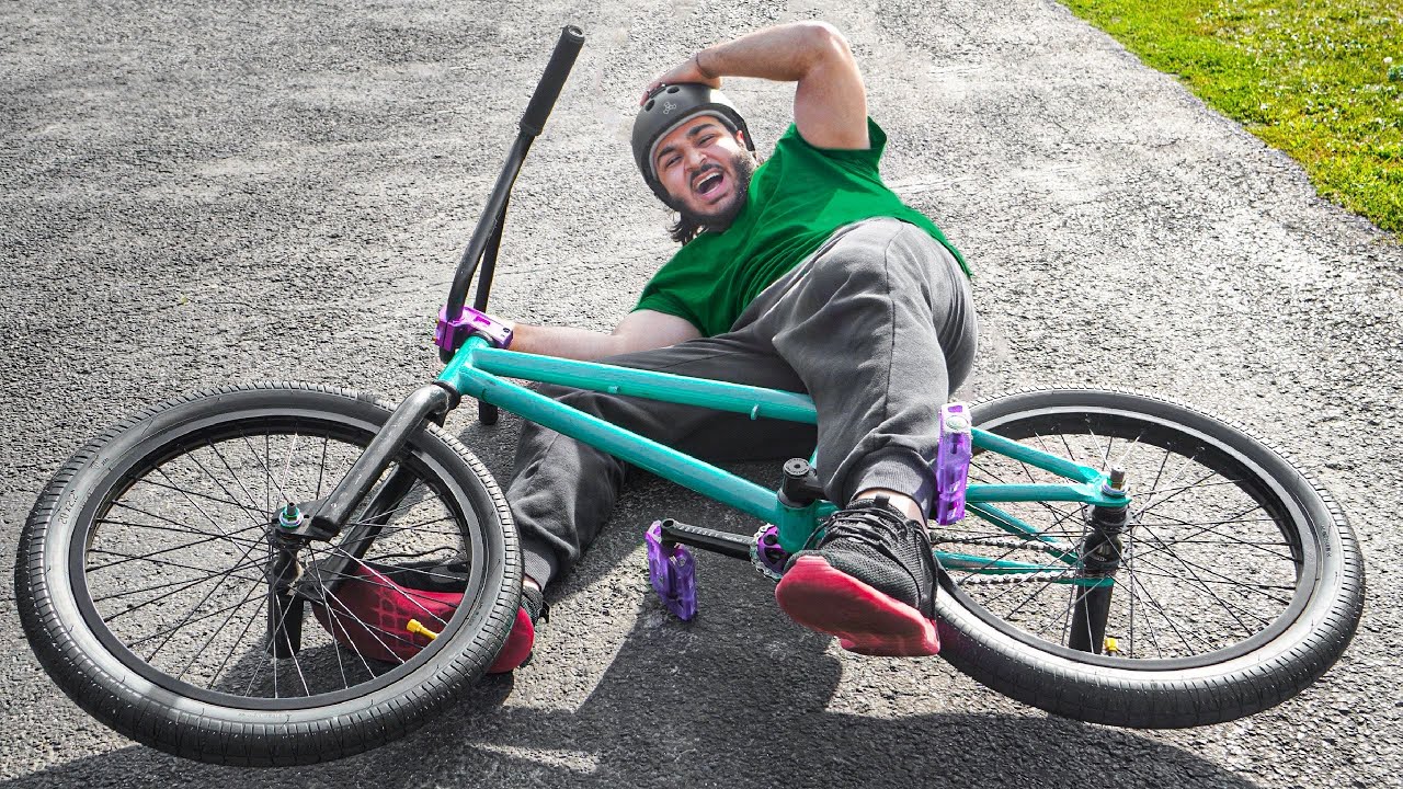 FIRST TIME RIDING A BMX BIKE YouTube
