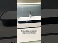 White wall-mounted bathroom vanity with double sinks#bathroomvanity #bathroomcabinet