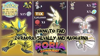 How To Catch Zeraora, Silvally, And Magearna Both Forms In Pokemon Brick Bronze Roria Conquest
