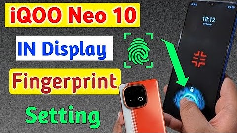 Iqoo Neo 10 5g IN DISPLAY FINGERPRINT Setting |How to fingerprint lock in iqoo neo 10 5g