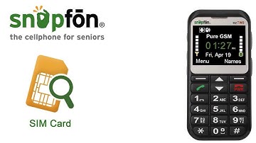Snapfōn® ezTWO - SIM Card