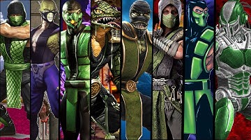 Mortal kombat REPTILE  Evolution all Games #scorpionmk11 #mortalkombat #mortalkombat1 #mk9 #mkx