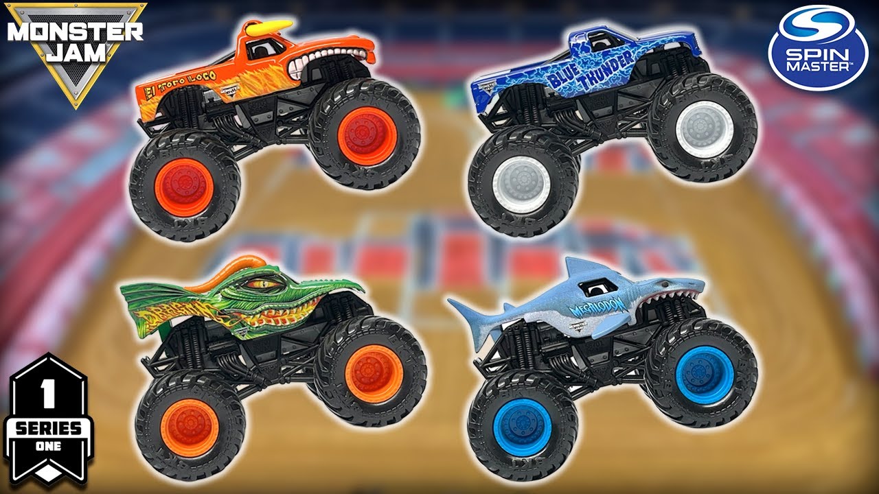 Monster Jam, Official Pit Party 5-Pack of 1:64 Scale Monster Truck